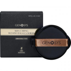 GENOSYS SKIN CARING BLEMISH BALM CUSHION REFILL Рефил ухаживающего BB-кушона 01 IVORY (15 гр.)